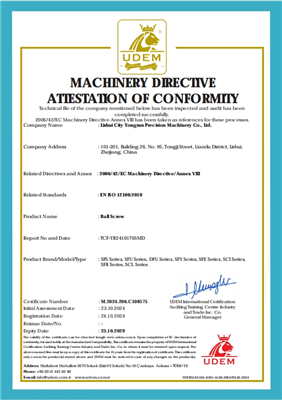 CE: Palloruuvi - Lishui Yongrun